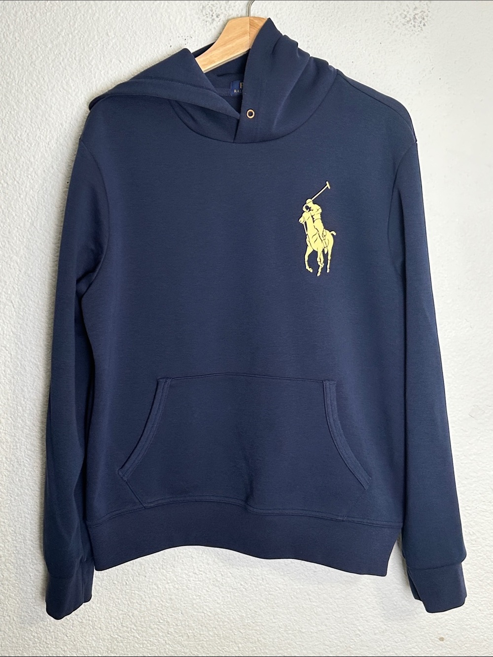 Polo Ralph Lauren Navy Hoodie Sweater Pullover Preppy Men’s Size Medium